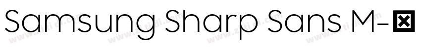 Samsung Sharp Sans M字体转换
